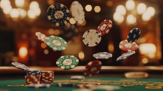 Texas Poker betting interface and table controls on maxwin89